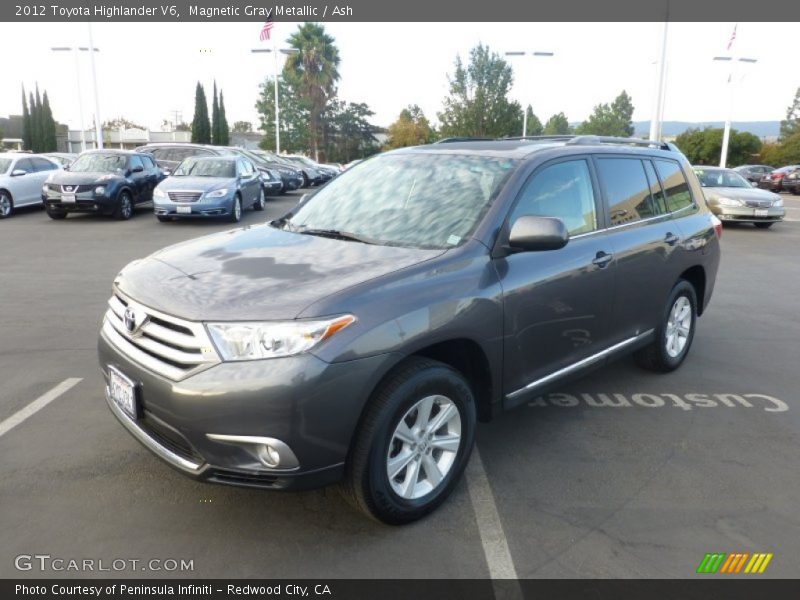 Magnetic Gray Metallic / Ash 2012 Toyota Highlander V6
