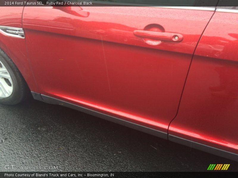 Ruby Red / Charcoal Black 2014 Ford Taurus SEL