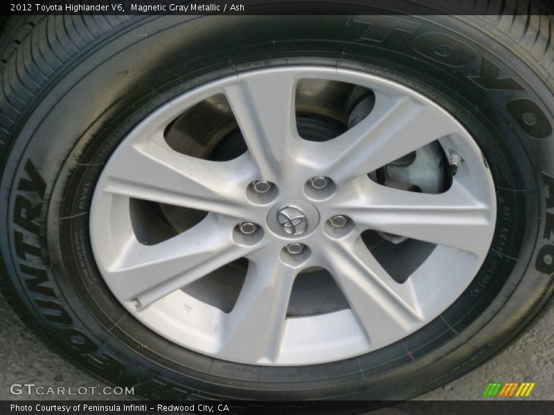 Magnetic Gray Metallic / Ash 2012 Toyota Highlander V6