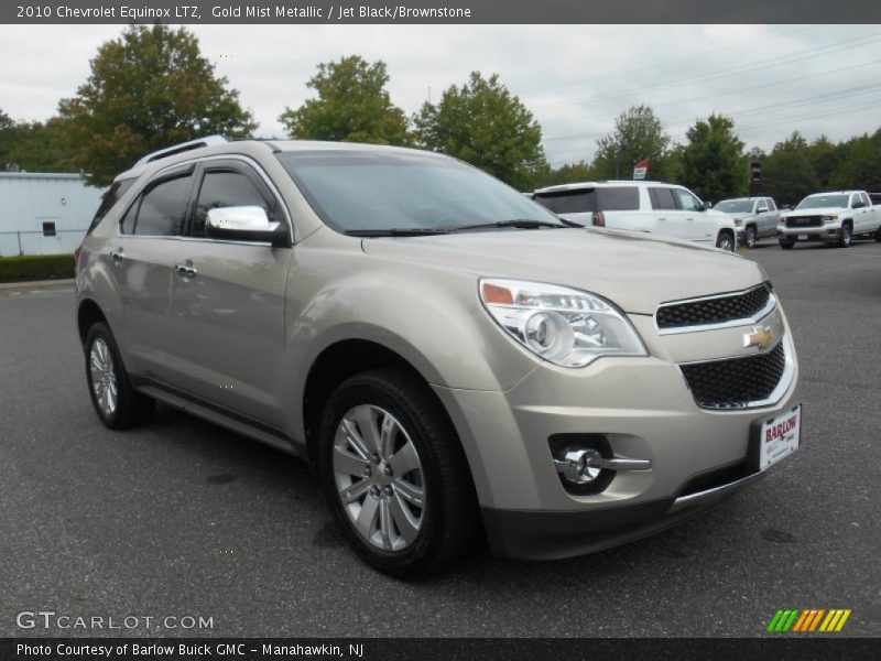 Gold Mist Metallic / Jet Black/Brownstone 2010 Chevrolet Equinox LTZ