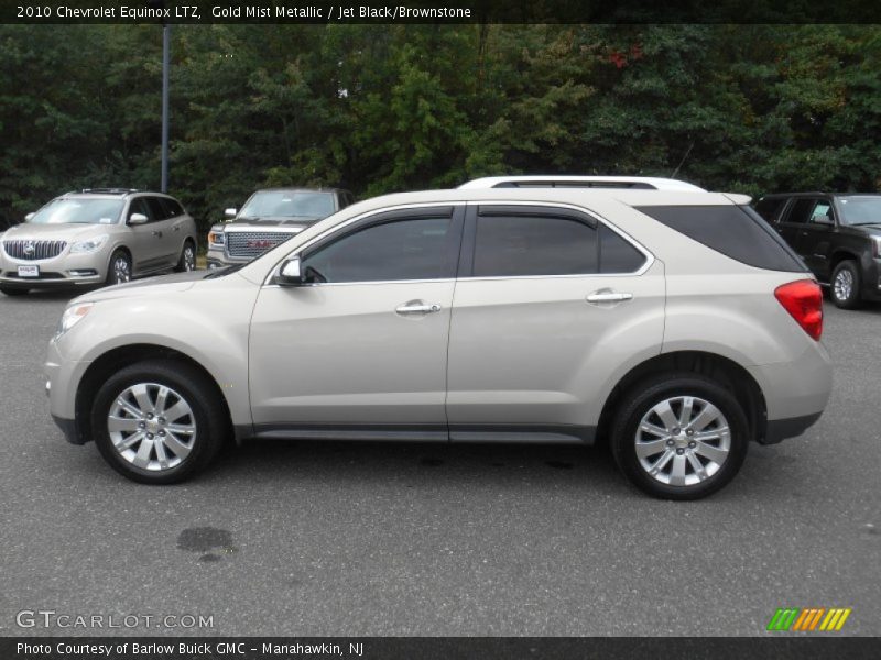 Gold Mist Metallic / Jet Black/Brownstone 2010 Chevrolet Equinox LTZ
