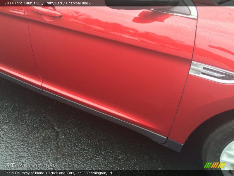 Ruby Red / Charcoal Black 2014 Ford Taurus SEL