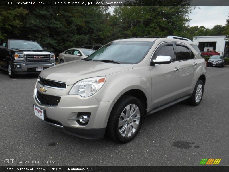 Gold Mist Metallic / Jet Black/Brownstone 2010 Chevrolet Equinox LTZ