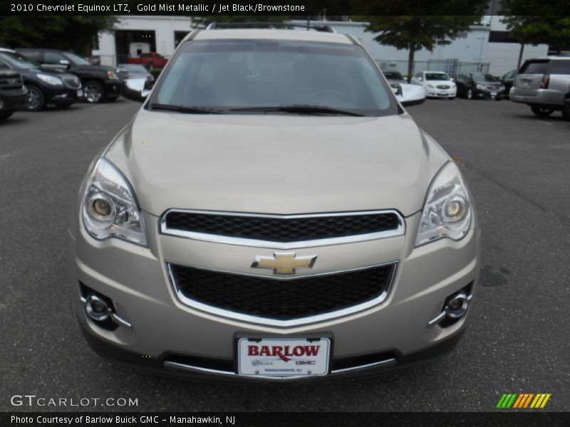 Gold Mist Metallic / Jet Black/Brownstone 2010 Chevrolet Equinox LTZ