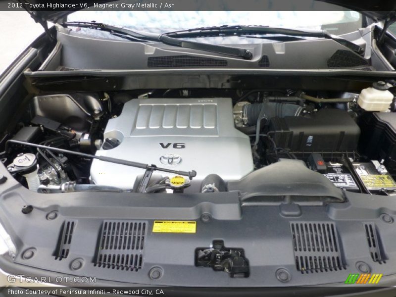 Magnetic Gray Metallic / Ash 2012 Toyota Highlander V6