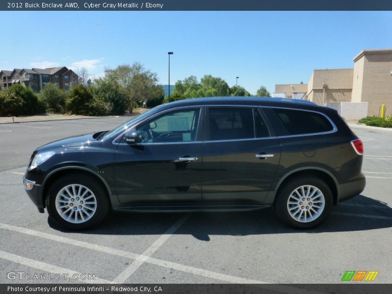 Cyber Gray Metallic / Ebony 2012 Buick Enclave AWD