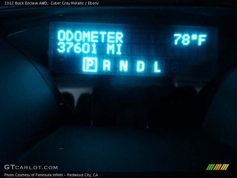 Cyber Gray Metallic / Ebony 2012 Buick Enclave AWD