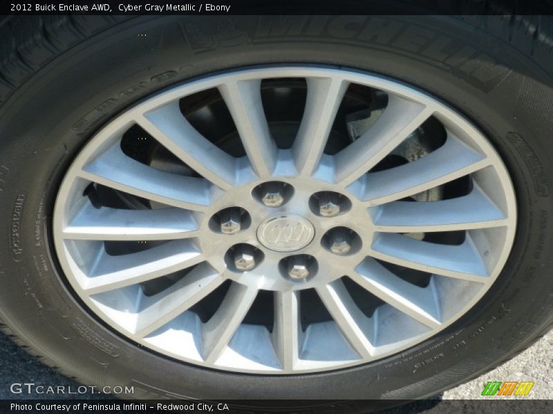 Cyber Gray Metallic / Ebony 2012 Buick Enclave AWD