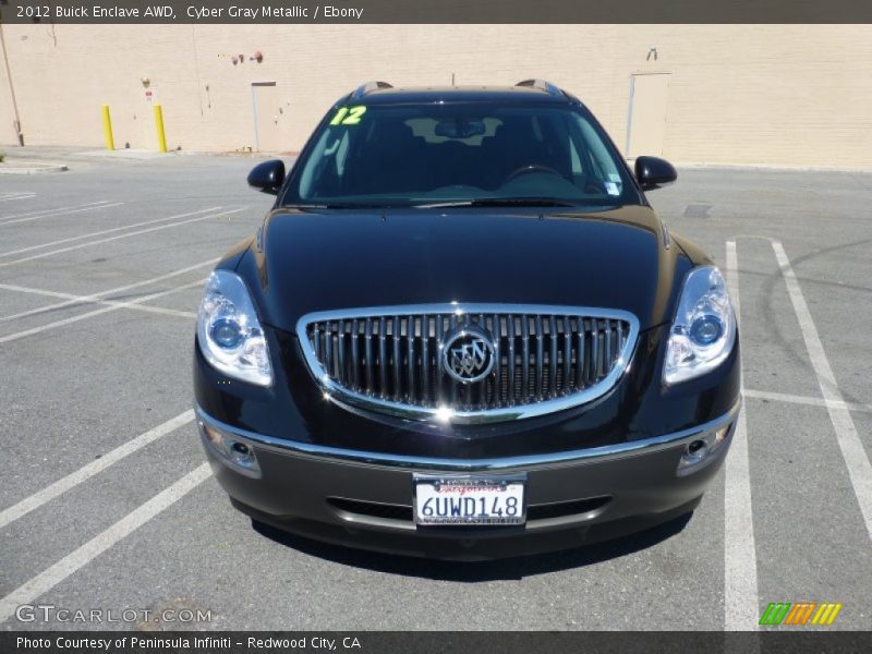 Cyber Gray Metallic / Ebony 2012 Buick Enclave AWD