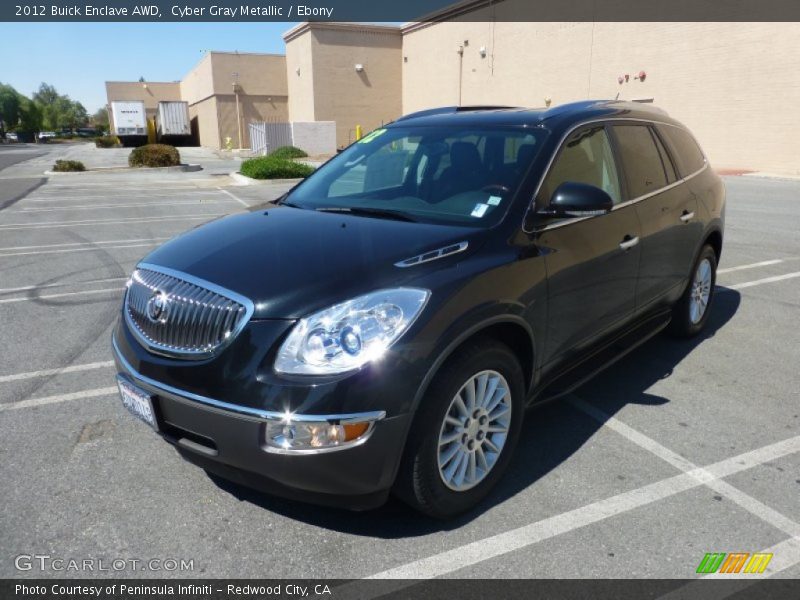 Cyber Gray Metallic / Ebony 2012 Buick Enclave AWD