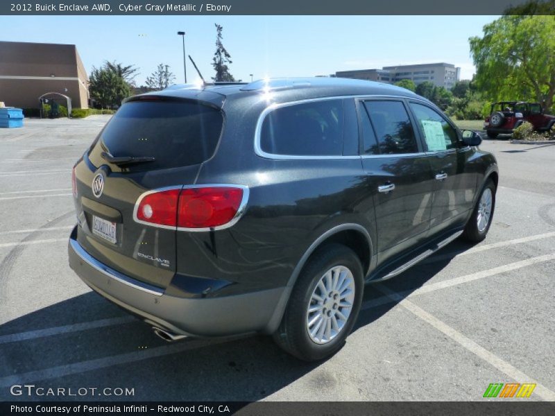 Cyber Gray Metallic / Ebony 2012 Buick Enclave AWD