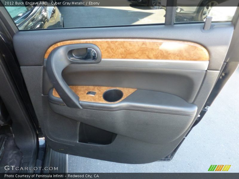 Cyber Gray Metallic / Ebony 2012 Buick Enclave AWD
