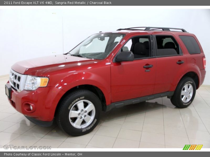 Sangria Red Metallic / Charcoal Black 2011 Ford Escape XLT V6 4WD