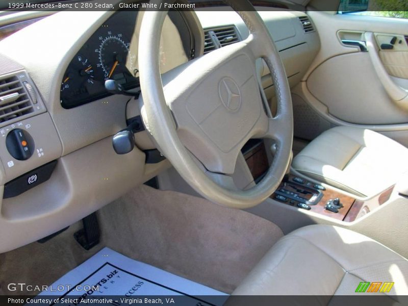 Glacier White / Parchment 1999 Mercedes-Benz C 280 Sedan