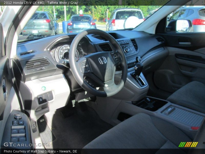 Taffeta White / Gray 2012 Honda CR-V LX 4WD