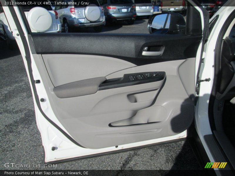 Taffeta White / Gray 2012 Honda CR-V LX 4WD