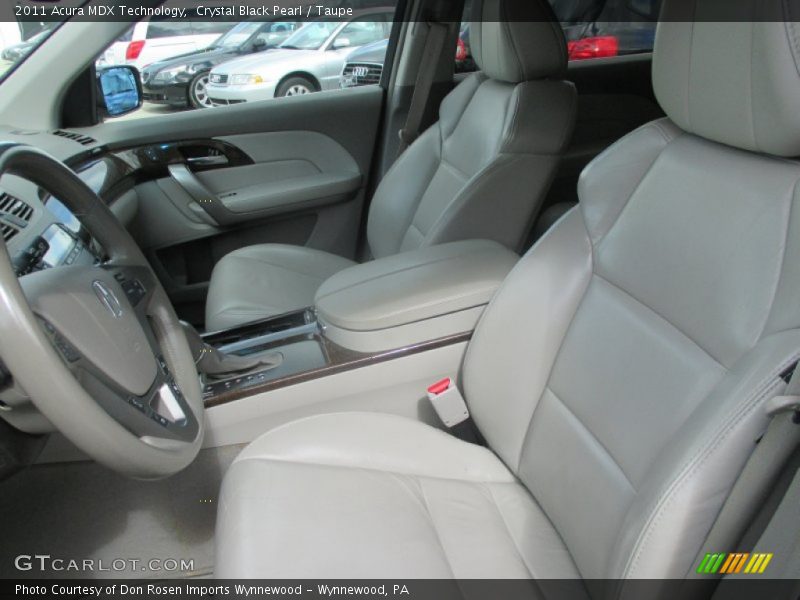 Crystal Black Pearl / Taupe 2011 Acura MDX Technology