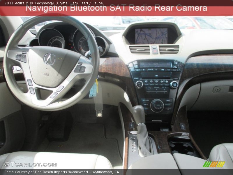 Crystal Black Pearl / Taupe 2011 Acura MDX Technology
