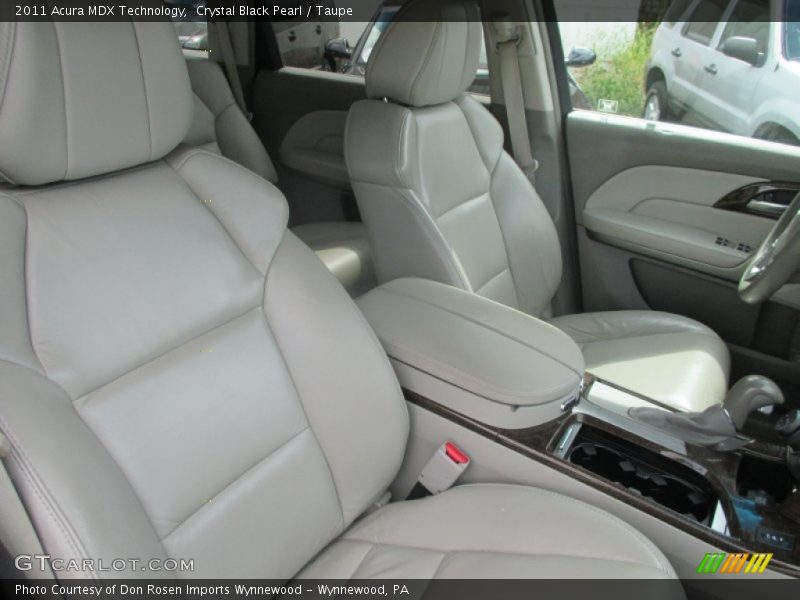 Crystal Black Pearl / Taupe 2011 Acura MDX Technology