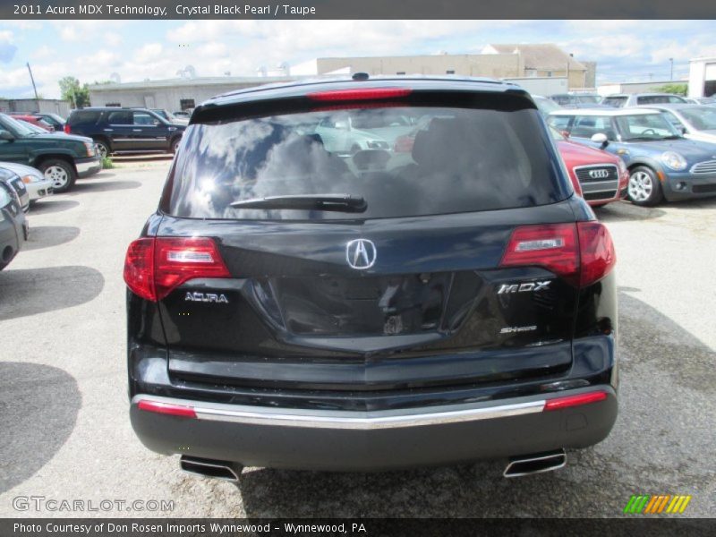 Crystal Black Pearl / Taupe 2011 Acura MDX Technology