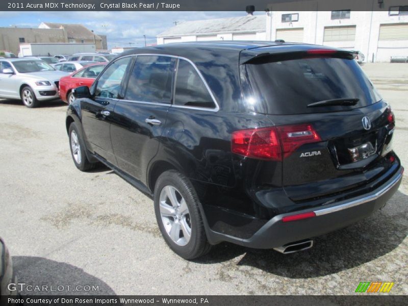 Crystal Black Pearl / Taupe 2011 Acura MDX Technology