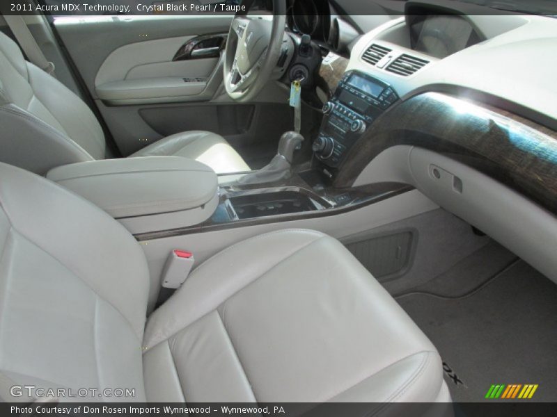 Crystal Black Pearl / Taupe 2011 Acura MDX Technology