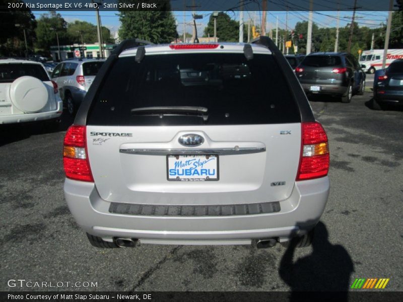 Satin Silver / Black 2007 Kia Sportage EX V6 4WD