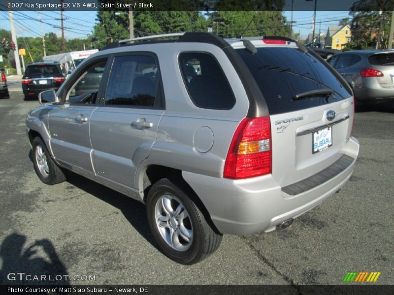 Satin Silver / Black 2007 Kia Sportage EX V6 4WD