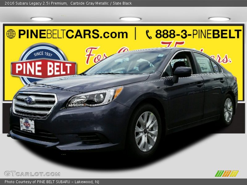 Carbide Gray Metallic / Slate Black 2016 Subaru Legacy 2.5i Premium