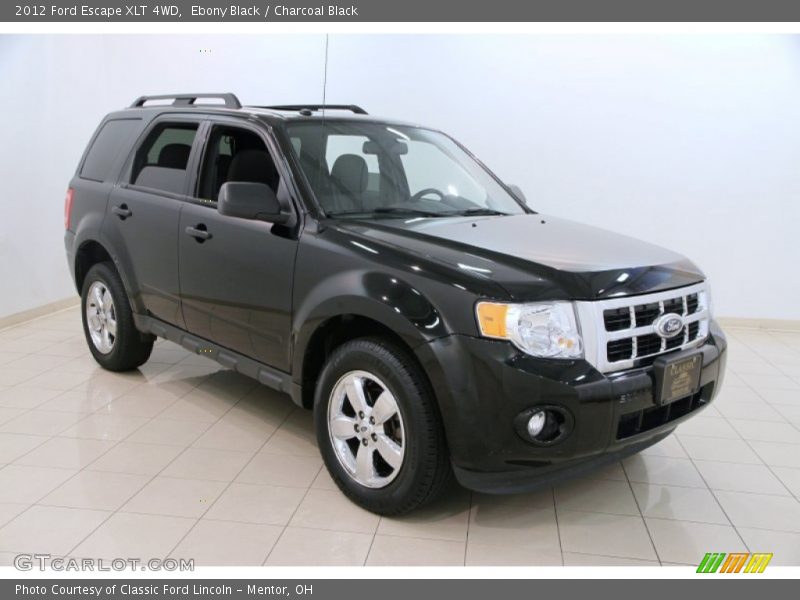 Ebony Black / Charcoal Black 2012 Ford Escape XLT 4WD