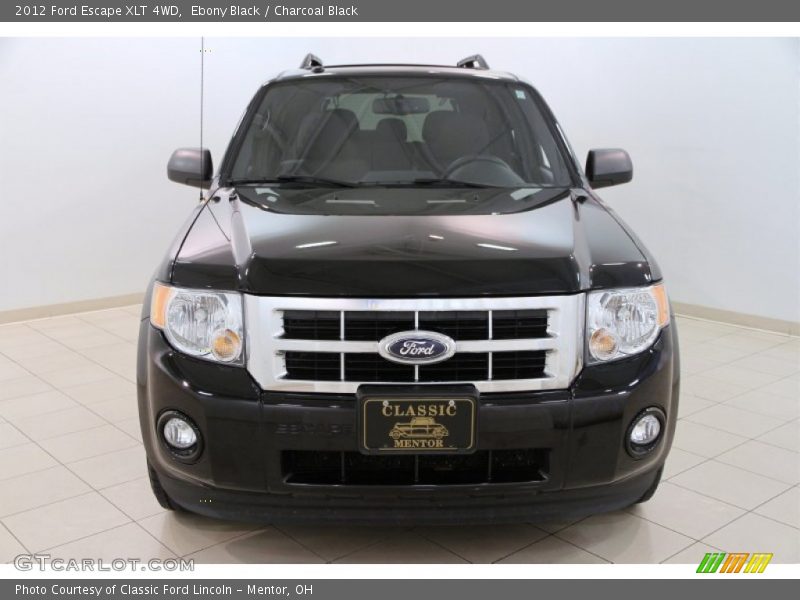Ebony Black / Charcoal Black 2012 Ford Escape XLT 4WD