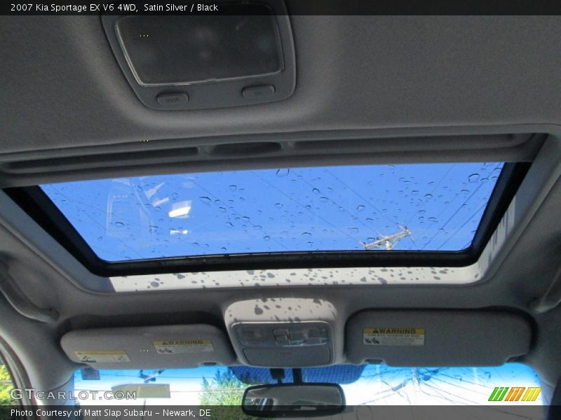 Satin Silver / Black 2007 Kia Sportage EX V6 4WD