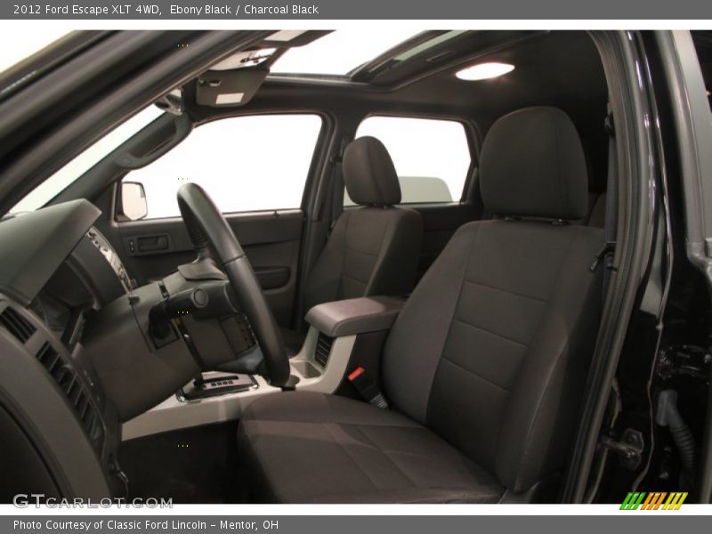Ebony Black / Charcoal Black 2012 Ford Escape XLT 4WD