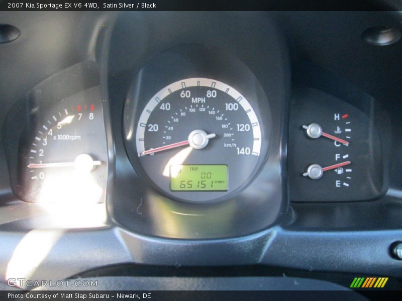 Satin Silver / Black 2007 Kia Sportage EX V6 4WD
