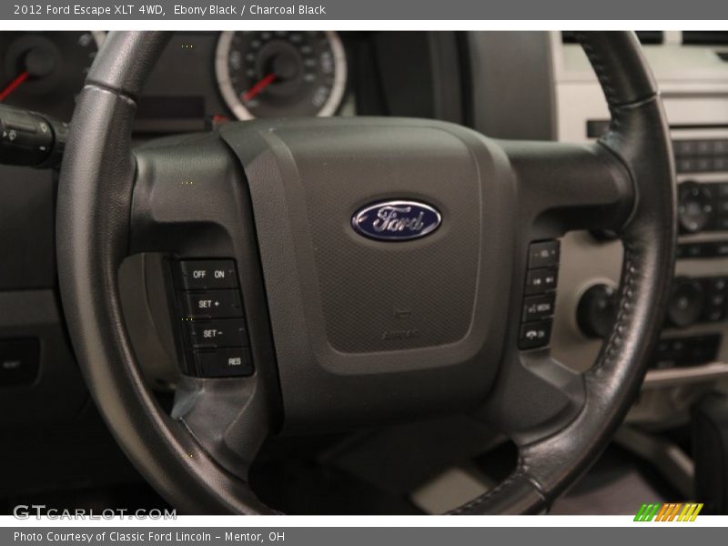 Ebony Black / Charcoal Black 2012 Ford Escape XLT 4WD