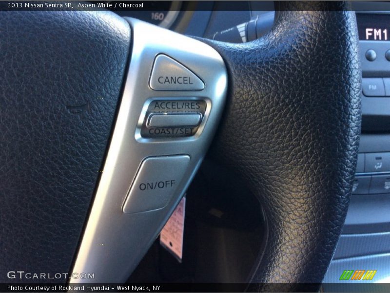 Aspen White / Charcoal 2013 Nissan Sentra SR