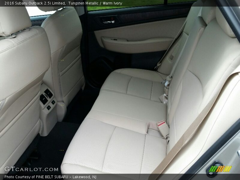 Rear Seat of 2016 Outback 2.5i Limited