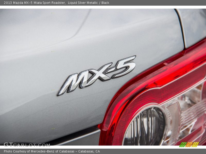 Liquid Silver Metallic / Black 2013 Mazda MX-5 Miata Sport Roadster