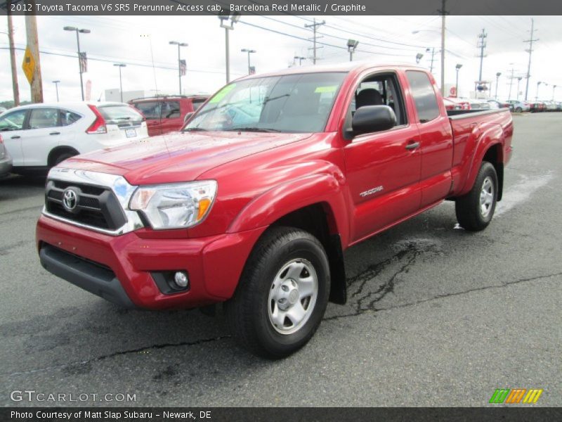 Barcelona Red Metallic / Graphite 2012 Toyota Tacoma V6 SR5 Prerunner Access cab