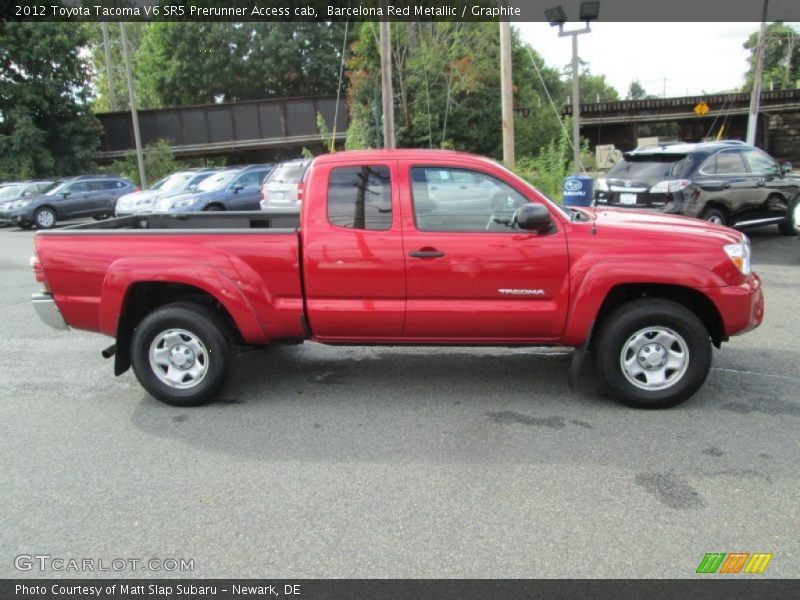 Barcelona Red Metallic / Graphite 2012 Toyota Tacoma V6 SR5 Prerunner Access cab