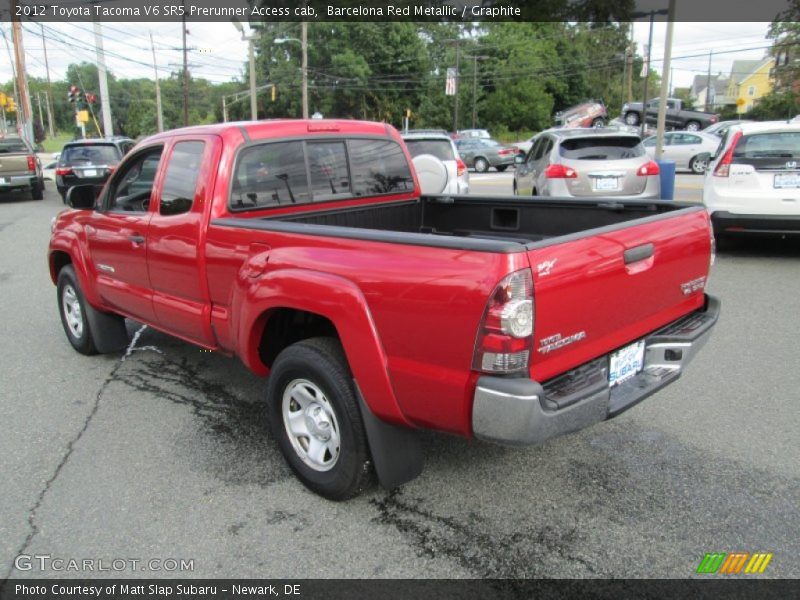Barcelona Red Metallic / Graphite 2012 Toyota Tacoma V6 SR5 Prerunner Access cab