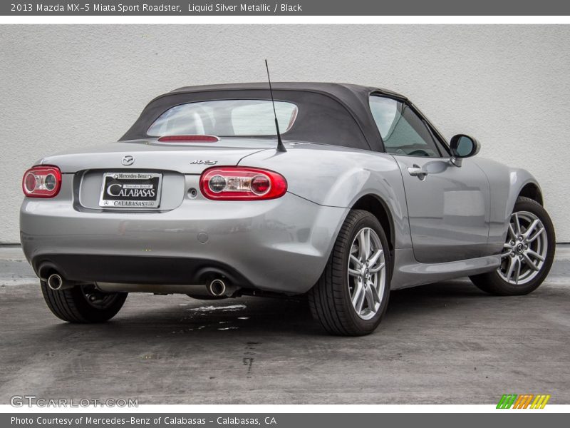 Liquid Silver Metallic / Black 2013 Mazda MX-5 Miata Sport Roadster