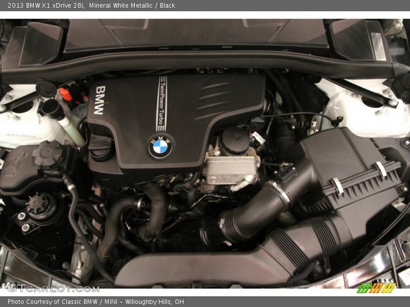 Mineral White Metallic / Black 2013 BMW X1 xDrive 28i