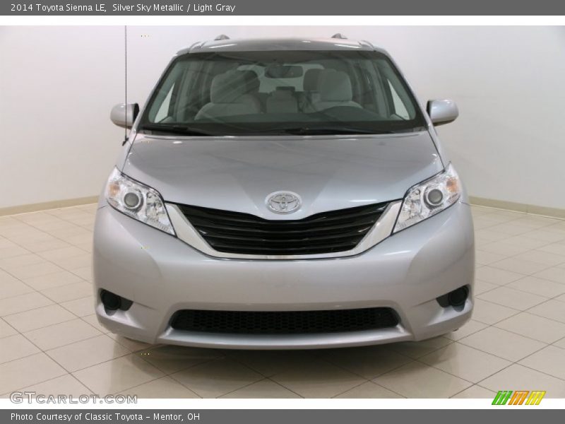 Silver Sky Metallic / Light Gray 2014 Toyota Sienna LE