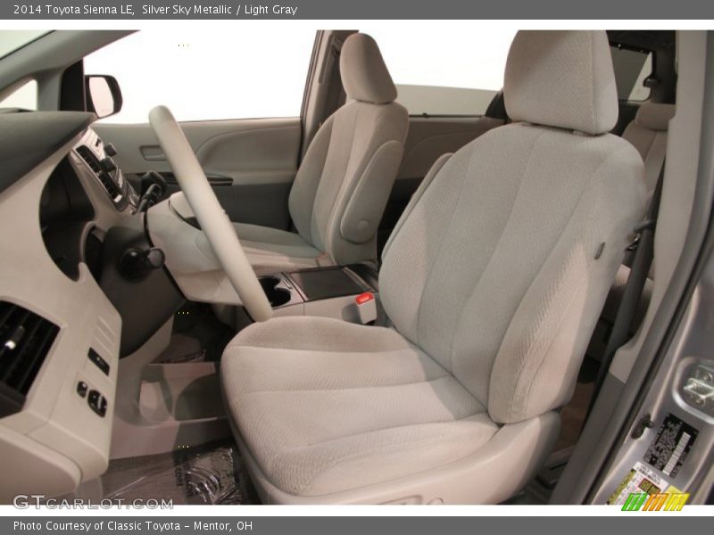 Silver Sky Metallic / Light Gray 2014 Toyota Sienna LE
