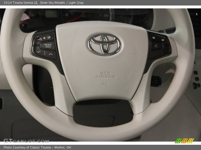 Silver Sky Metallic / Light Gray 2014 Toyota Sienna LE