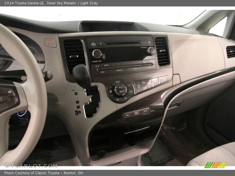 Silver Sky Metallic / Light Gray 2014 Toyota Sienna LE