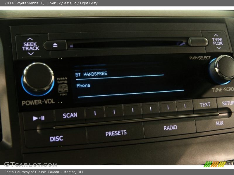 Silver Sky Metallic / Light Gray 2014 Toyota Sienna LE