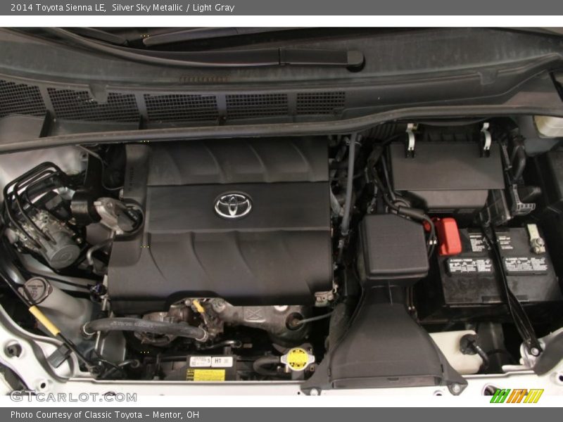 Silver Sky Metallic / Light Gray 2014 Toyota Sienna LE