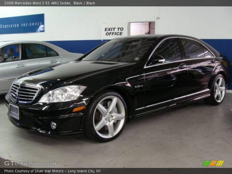 Black / Black 2008 Mercedes-Benz S 63 AMG Sedan